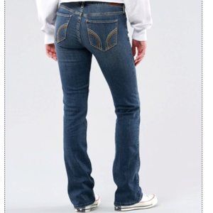 Hollister Boot Cut Jeans Denim Dark Wash Stretch